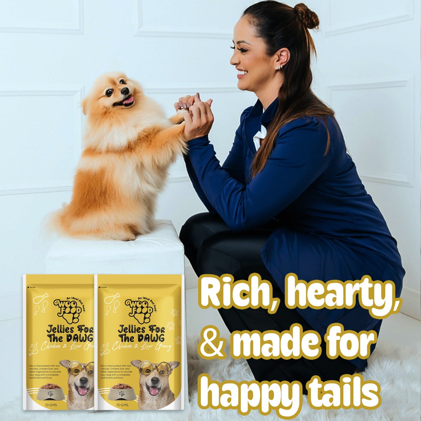 WooFood Chicken & Liver Gravy (Jellies for Dogs) -70gm ( Pack of 5)